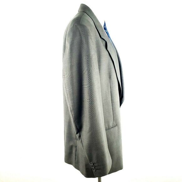 Yves Saint Laurent 44L 2 Button Sharkskin Check‎ - Picture 7 of 11